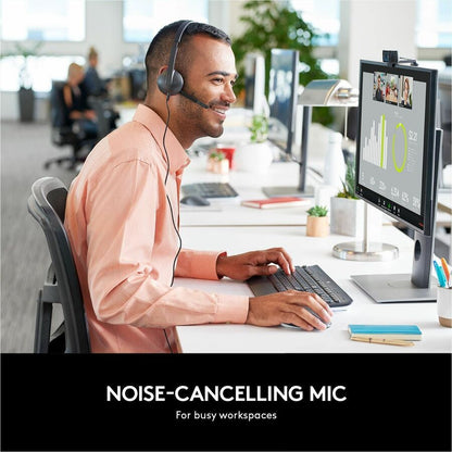 Logitech USB Headset H340 - Stereo - USB - Wired - 20 Hz to 20 kHz - Over-the-head - Binaural - Semi-open - 6 ft Cable -