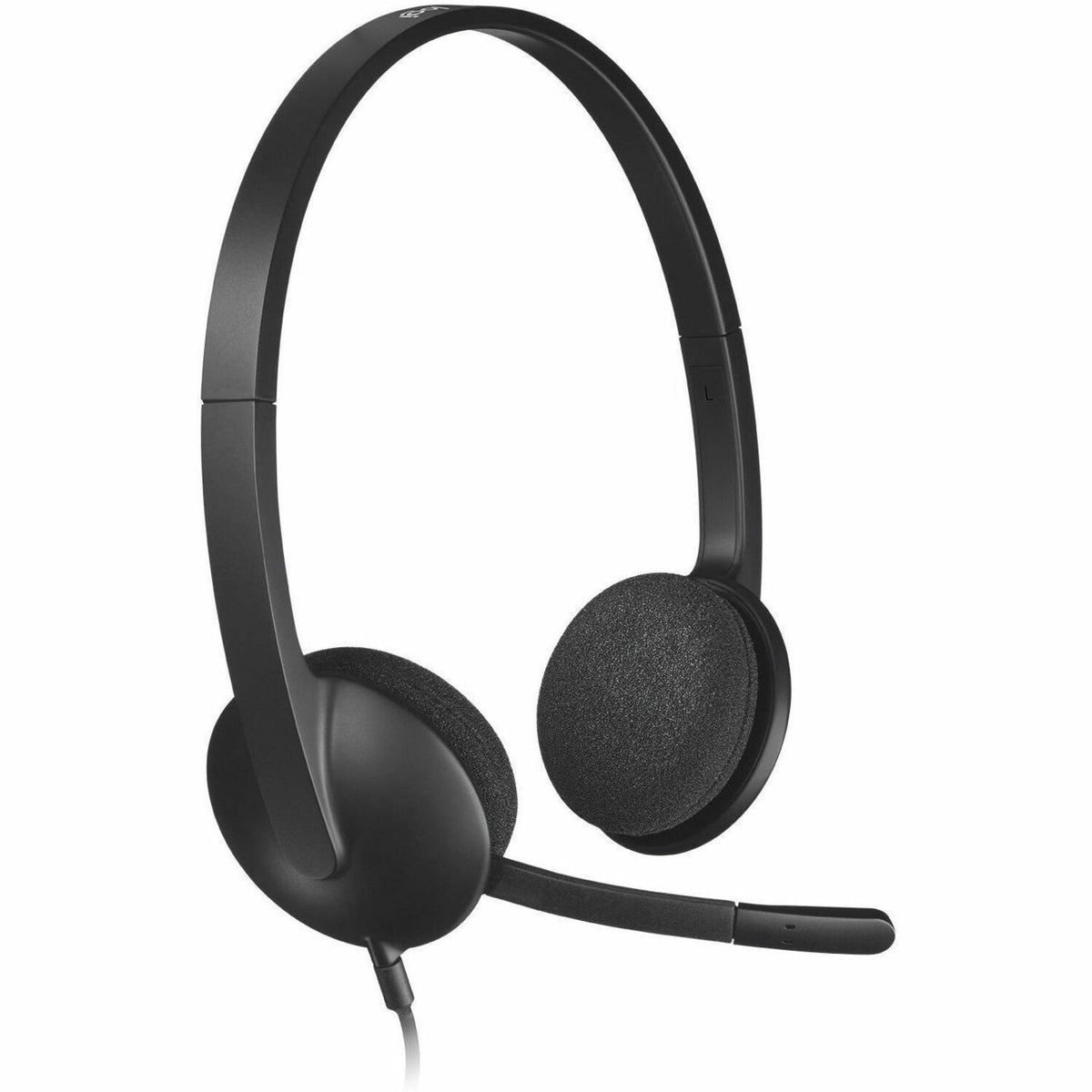 Logitech USB Headset H340 - Stereo - USB - Wired - 20 Hz to 20 kHz - Over-the-head - Binaural - Semi-open - 6 ft Cable -