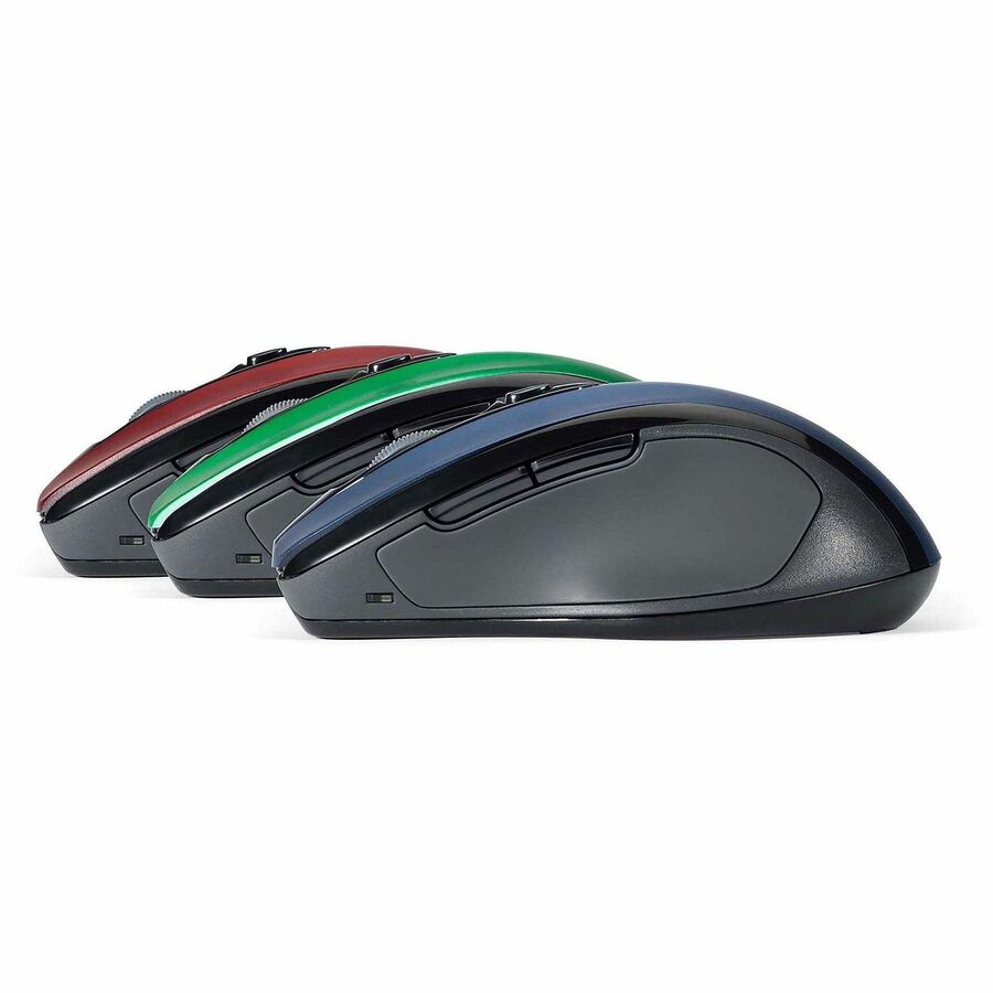 Kensington Pro Fit Mid-Size Wireless Mouse - Optical - Wireless - Radio Frequency - 2.40 GHz - Ruby Red - USB - 1750 dpi