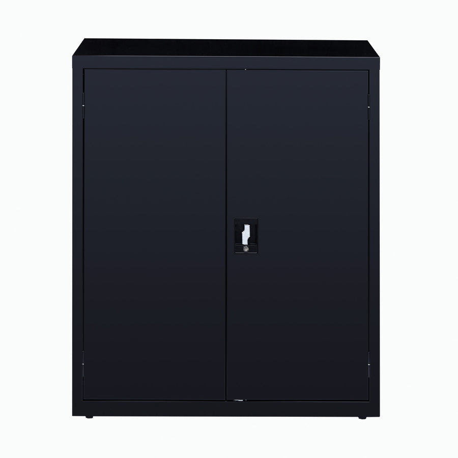 Lorell Fortress Series Storage Cabinet - 36" Width x 18" Depth x 42" Height - 3 x Shelf(ves) - Recessed Locking Handle, 