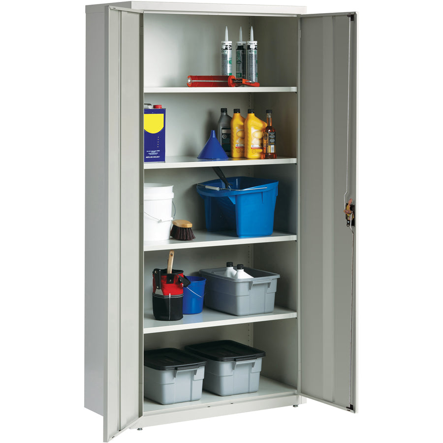 Lorell Fortress Series Storage Cabinet - 36" Width x 18" Depth x 72" Height - 5 x Shelf(ves) - Recessed Locking Handle, 