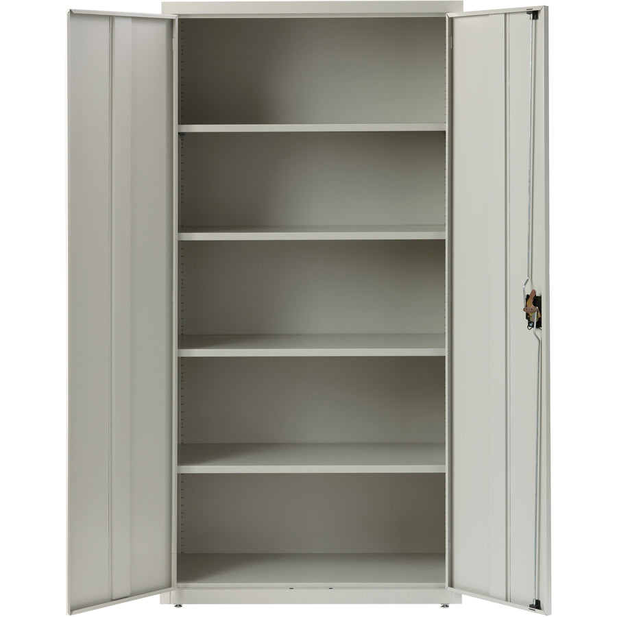 Lorell Fortress Series Storage Cabinet - 36" Width x 18" Depth x 72" Height - 5 x Shelf(ves) - Recessed Locking Handle, 