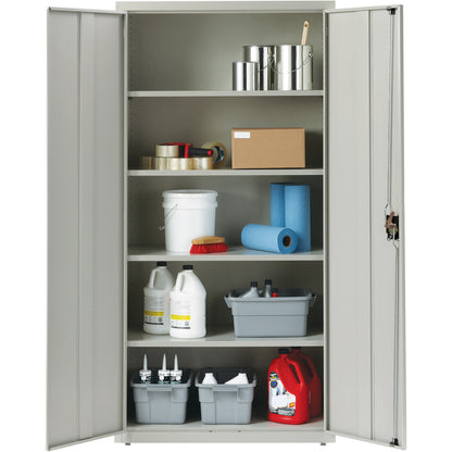 Lorell Fortress Series Storage Cabinet - 36" Width x 18" Depth x 72" Height - 5 x Shelf(ves) - Recessed Locking Handle, 