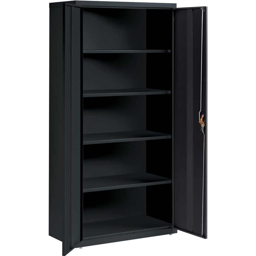 Lorell Fortress Series Storage Cabinet - 36" Width x 18" Depth x 72" Height - 5 x Shelf(ves) - Recessed Locking Handle, 