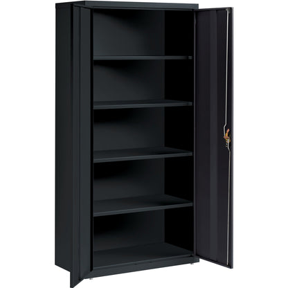 Lorell Fortress Series Storage Cabinet - 36" Width x 18" Depth x 72" Height - 5 x Shelf(ves) - Recessed Locking Handle, 