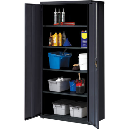 Lorell Fortress Series Storage Cabinet - 36" Width x 18" Depth x 72" Height - 5 x Shelf(ves) - Recessed Locking Handle, 