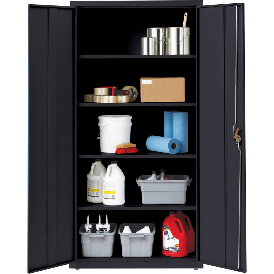Lorell Fortress Series Storage Cabinet - 36" Width x 18" Depth x 72" Height - 5 x Shelf(ves) - Recessed Locking Handle, 