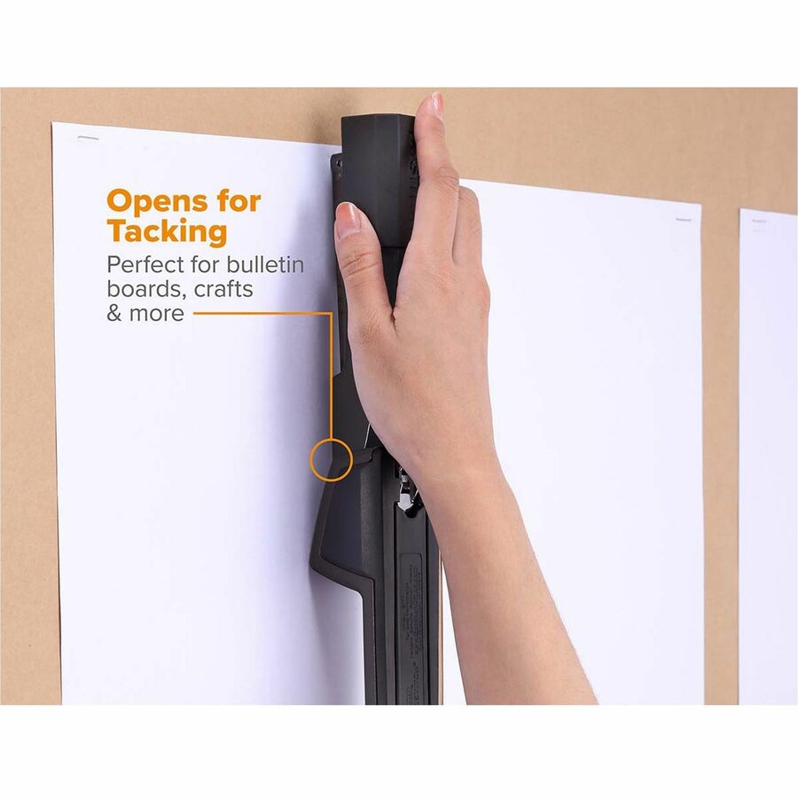 Bostitch Epic Antimicrobial Office Stapler - Staples Upto 25 Sheet - Holds Upto 210 Staple - Full Strip - Staple Size: 0