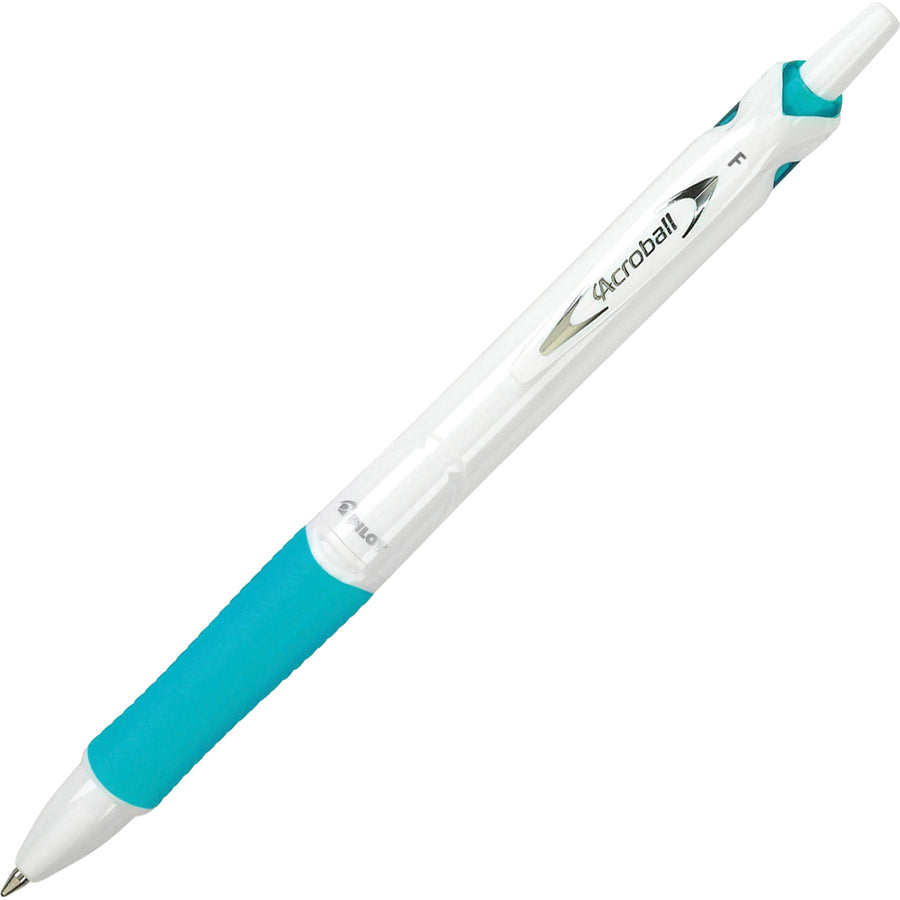 Pilot .7mm Retractable Pens - Fine 0.7mm Point Size - Refillable - Retractable - Black Advanced Ink Ink - White Barrel -