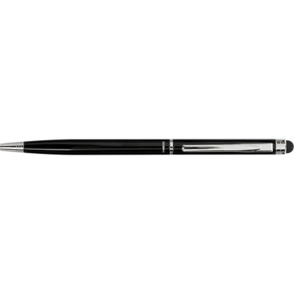 Zebra Multifunctional Stylus Pen - Integrated Writing Pen - 1 Each - 0.24" - Metal - Black - Tablet Device Supported