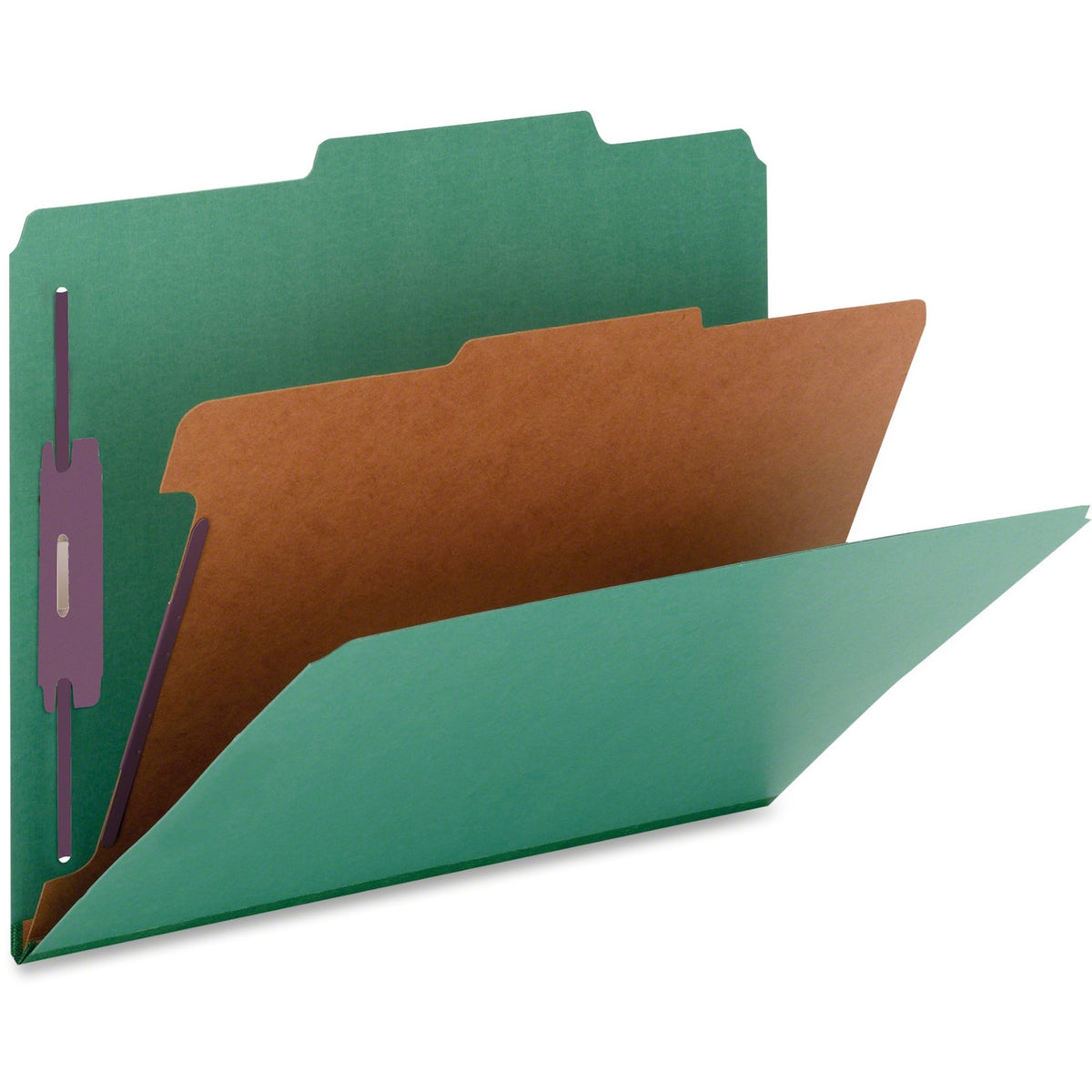 Nature Saver 2/5 Tab Cut Legal Recycled Classification Folder - 8 1/2" x 14" - 2" for Folder, 2" Fastener Capacity, 2" F