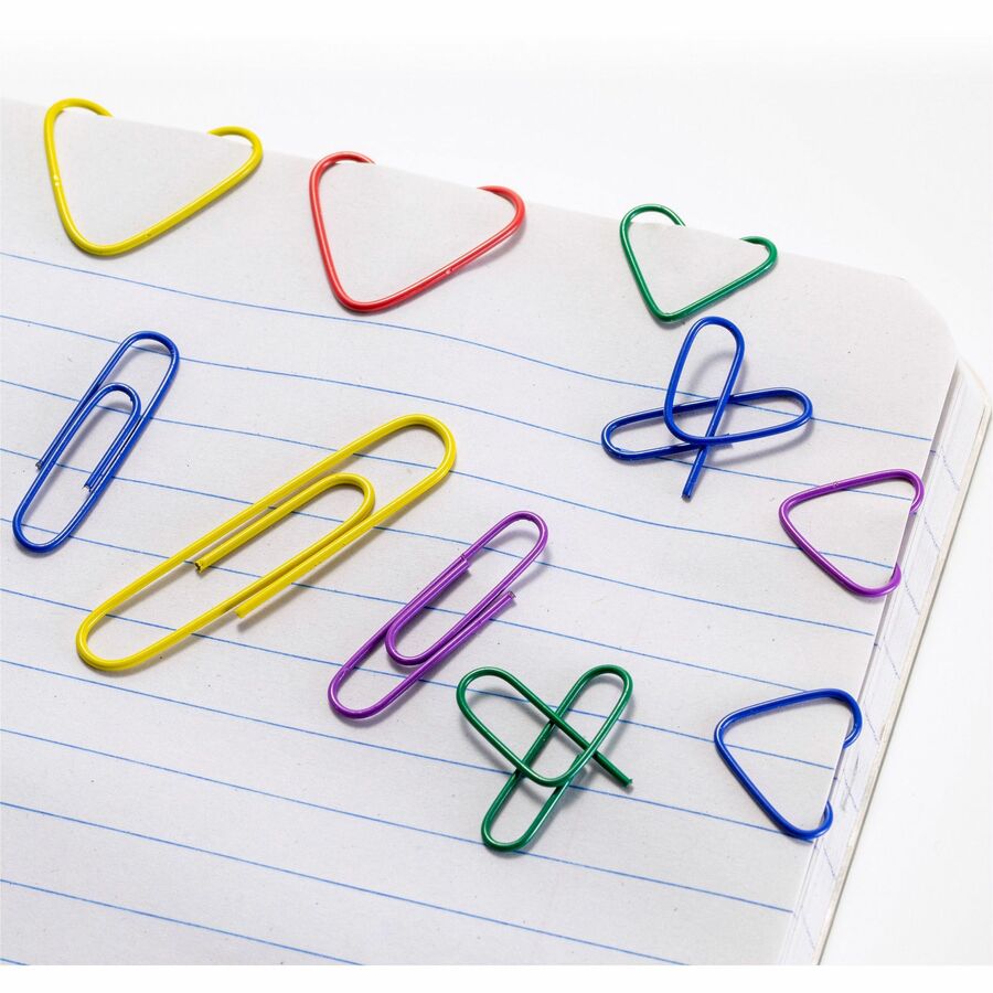 Officemate Coated Paper Clips - Jumbo - No. 2 - Assorted - 450 / Pack