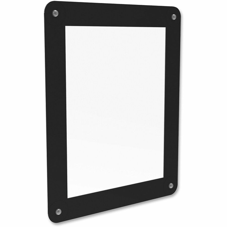 Deflecto Window Display - 8.5" Width x 11" Height - Rectangular Shape - Glass-mountable, Window-mountable - Double Sided