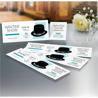 Avery Event Tickets with Tear-Away Stubs - Laser, Inkjet