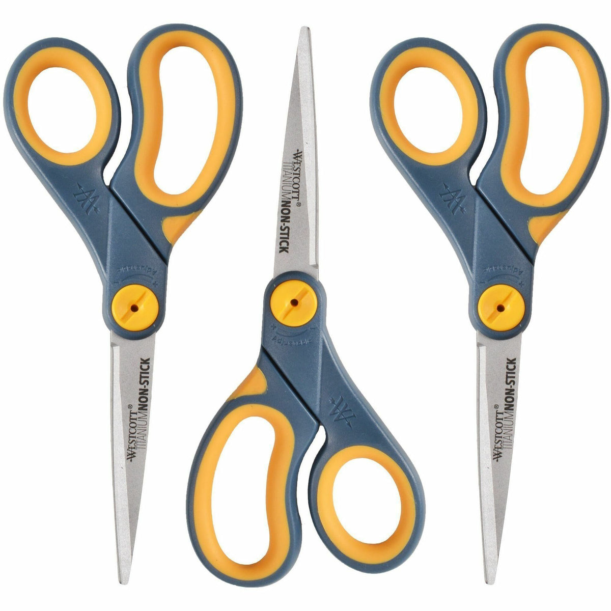 Westcott 8" Titanium Nonstick Straight Scissors - 3.25" Cutting Length - 8" Overall Length - Straight-left/right - Titan