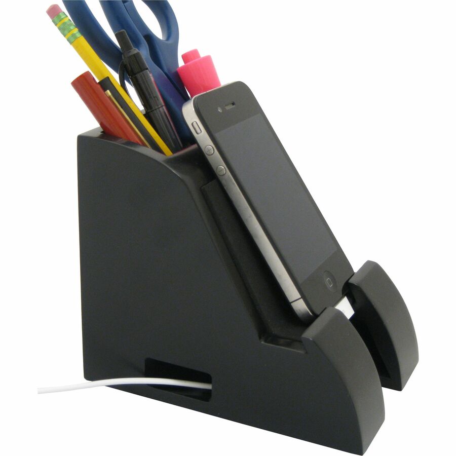 Victor Smart Charge USB Hub Pencil Cup - Docking - Smartphone, Tablet PC, Digital Text Reader - Charging Capability - Sy