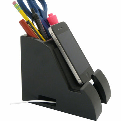 Victor Smart Charge USB Hub Pencil Cup - Docking - Smartphone, Tablet PC, Digital Text Reader - Charging Capability - Sy