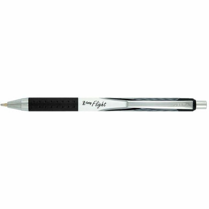 Zebra Z-Grip Flight Retractable Pens - 1.2 mm Bold Pen Point - Retractable - Black Ink - 12 / Dozen