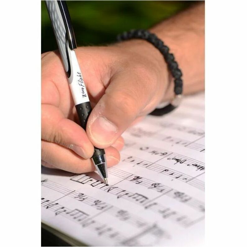 Zebra Z-Grip Flight Retractable Pens - 1.2 mm Bold Pen Point - Retractable - Black Ink - 12 / Dozen
