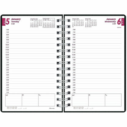 Brownline DuraFlex Daily Appointment Book / Monthly Planner - Julian Dates - Daily - 12 Month - January 2027 to December