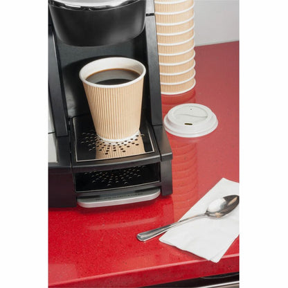 Genuine Joe 12 oz Rippled Hot Cups - 12 fl oz - Brown - Hot Drink, Beverage - 25/Pack - 20 / Carton