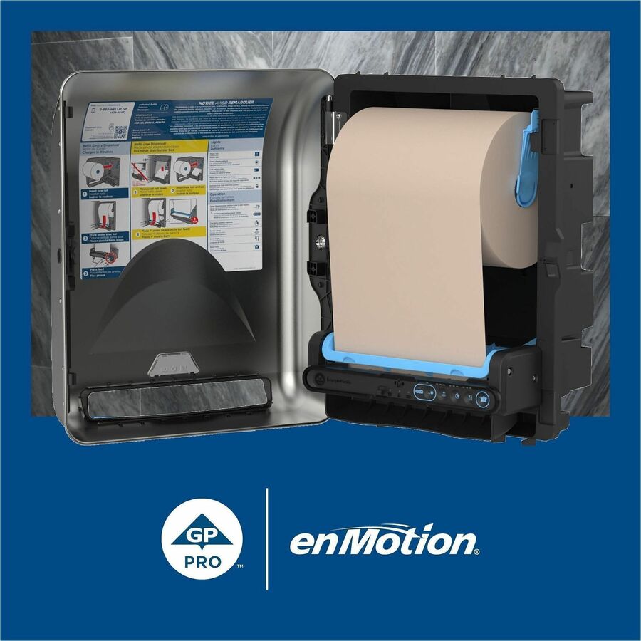 enMotion 8" Recycled Paper Towel Rolls by GP Pro - 8.25" Width x 700 ft Length - Brown - 6 / Carton