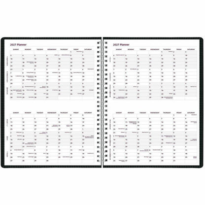 Brownline DuraFlex Weekly Planner - Julian Dates - Weekly - 12 Month - January 2027 to December 2027 - 7:00 AM to 8:45 P