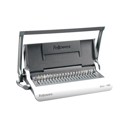 Fellowes Star+ 150 Manual Comb Binding Machine - CombBind - 150 Sheet(s) Bind - 15 Punch - 3.1" Height x 17.7" Width x 9