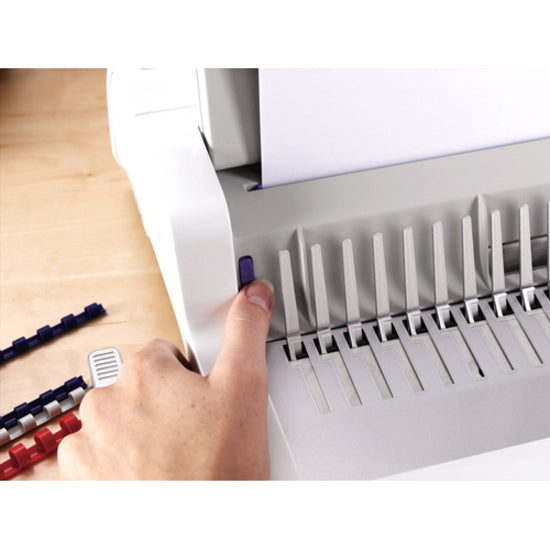 Fellowes Pulsar+ 300 Comb Binding Machine w/Starter Kit - CombBind - 300 Sheet(s) Bind - 20 Punch - Letter - 5.1" Height