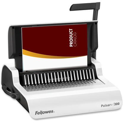 Fellowes Pulsar+ 300 Comb Binding Machine w/Starter Kit - CombBind - 300 Sheet(s) Bind - 20 Punch - Letter - 5.1" Height