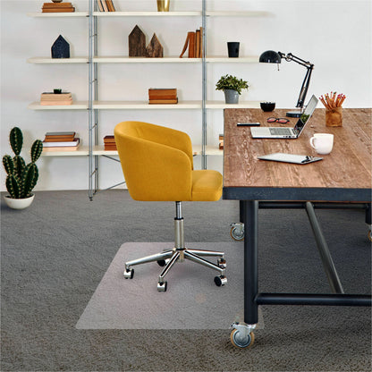 Floortex Phthalate-Free Vinyl Rectangular Chair Mat for Carpets up to 1/4" - 48" x 60" - Carpeted Floor, Home, Office, C