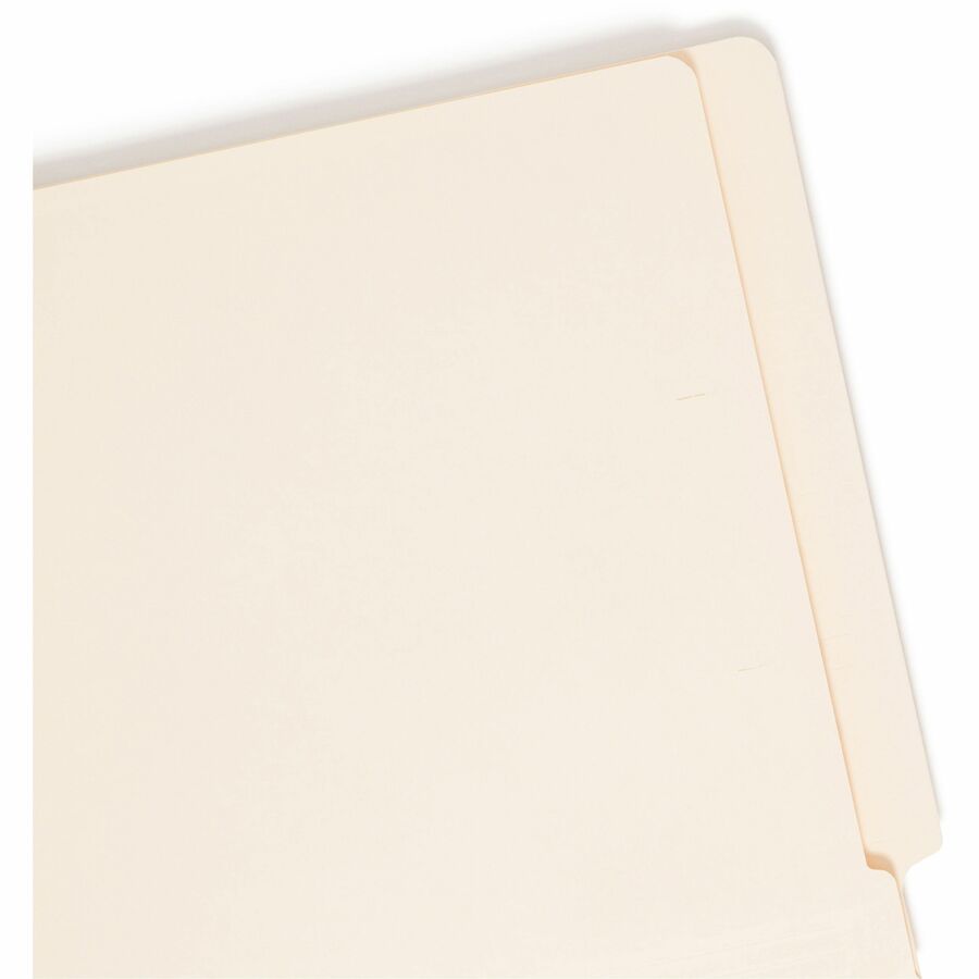 Smead TUFF Straight Tab Cut Letter Recycled End Tab File Folder - 8 1/2" x 11" - 3/4" Expansion - 2 x 2B Fastener - 2" f