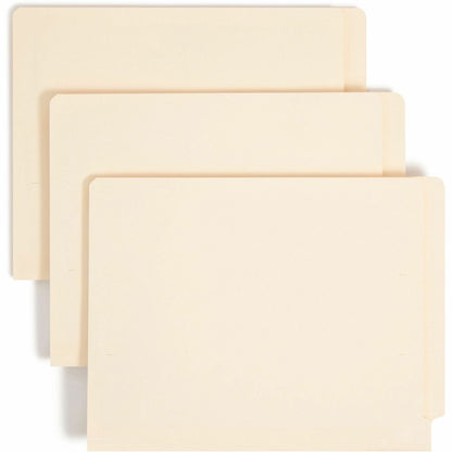 Smead TUFF Straight Tab Cut Letter Recycled End Tab File Folder - 8 1/2" x 11" - 3/4" Expansion - 2 x 2B Fastener - 2" f