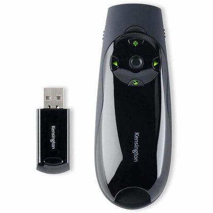 Kensington Green Laser Presenter Expert - Laser - Wireless - 164.04 ft - Radio Frequency - 2.40 GHz - Black - USB - 4 Bu