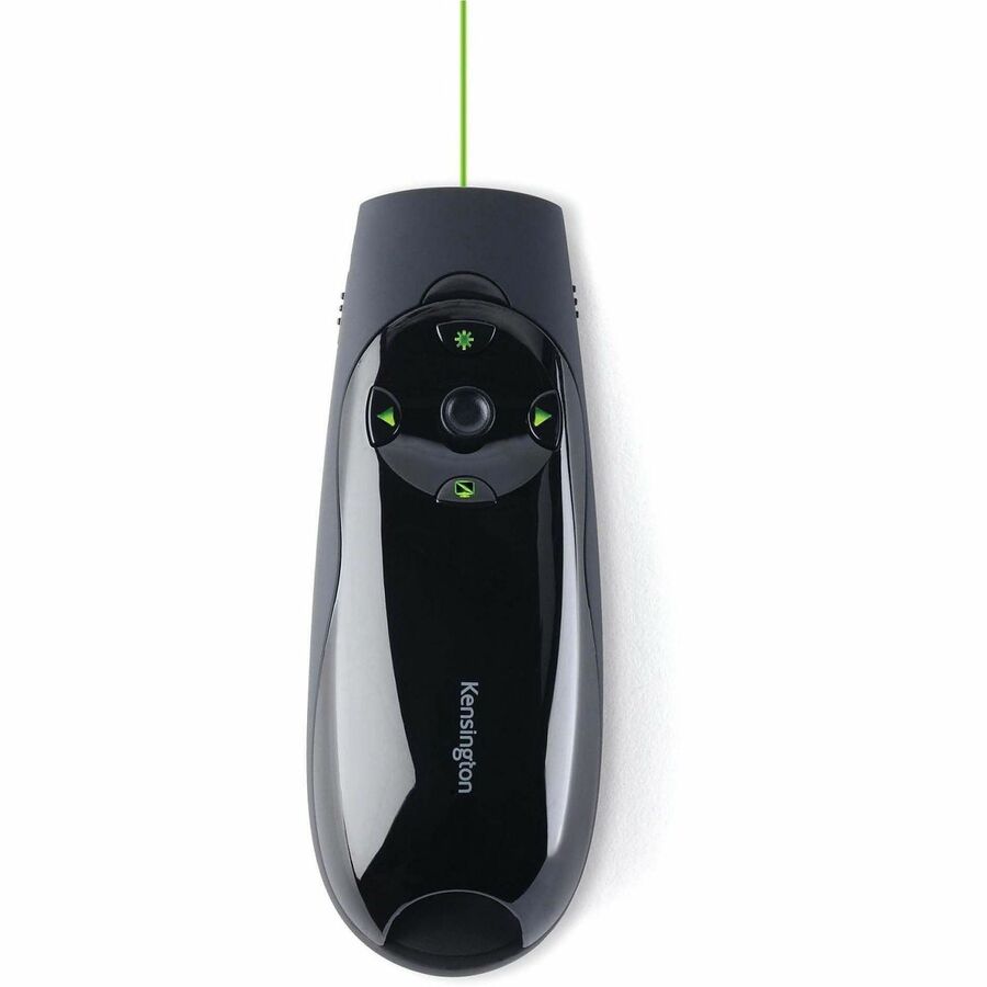 Kensington Green Laser Presenter Expert - Laser - Wireless - 164.04 ft - Radio Frequency - 2.40 GHz - Black - USB - 4 Bu