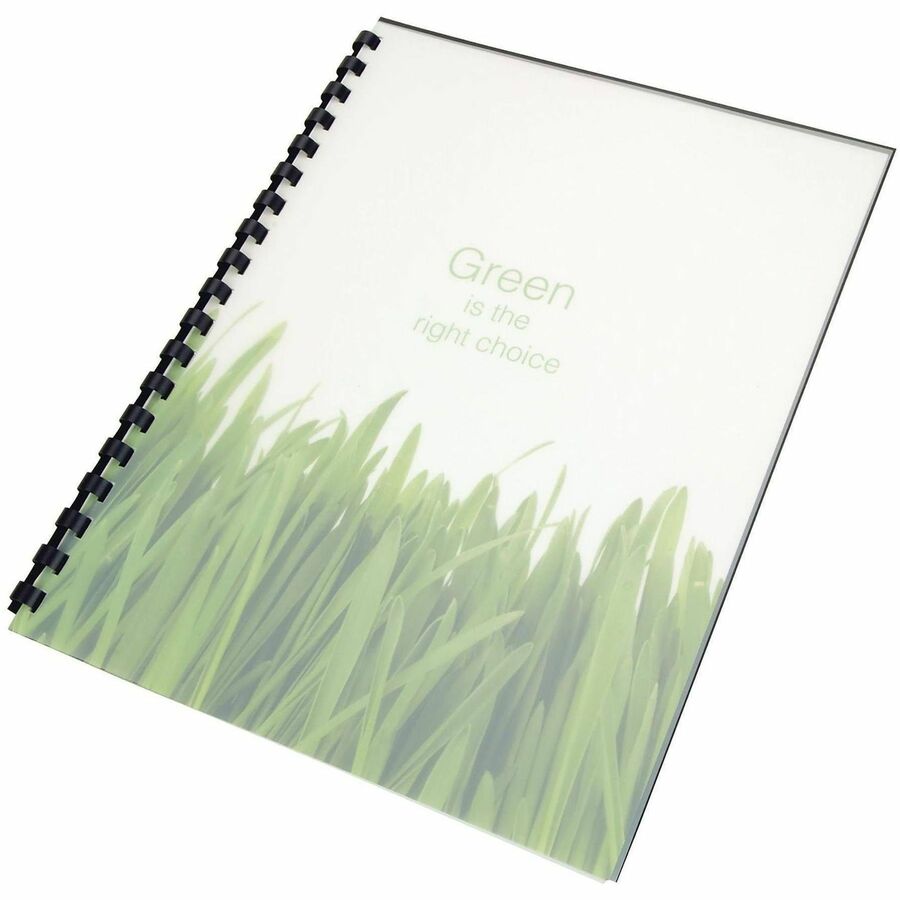 GBC Binding Presentation Covers - 0.4" Height x 8.5" Width x 11" Length - For Letter 8 1/2" x 11" Sheet - Frost - Poly -