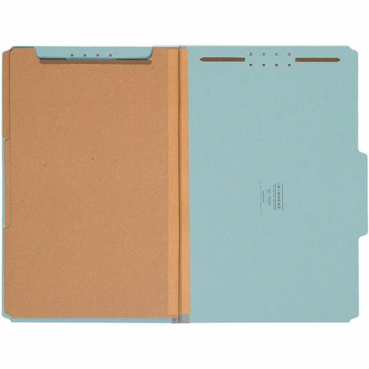 Smead 2/5 Tab Cut Legal Recycled Classification Folder - 8 1/2" x 14" - 3" Expansion - 2 x 2K Fastener - Top Tab Locatio