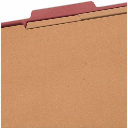 Smead 2/5 Tab Cut Legal Recycled Classification Folder - 8 1/2" x 14" - 3" Expansion - 2 x 2K Fastener - Top Tab Locatio