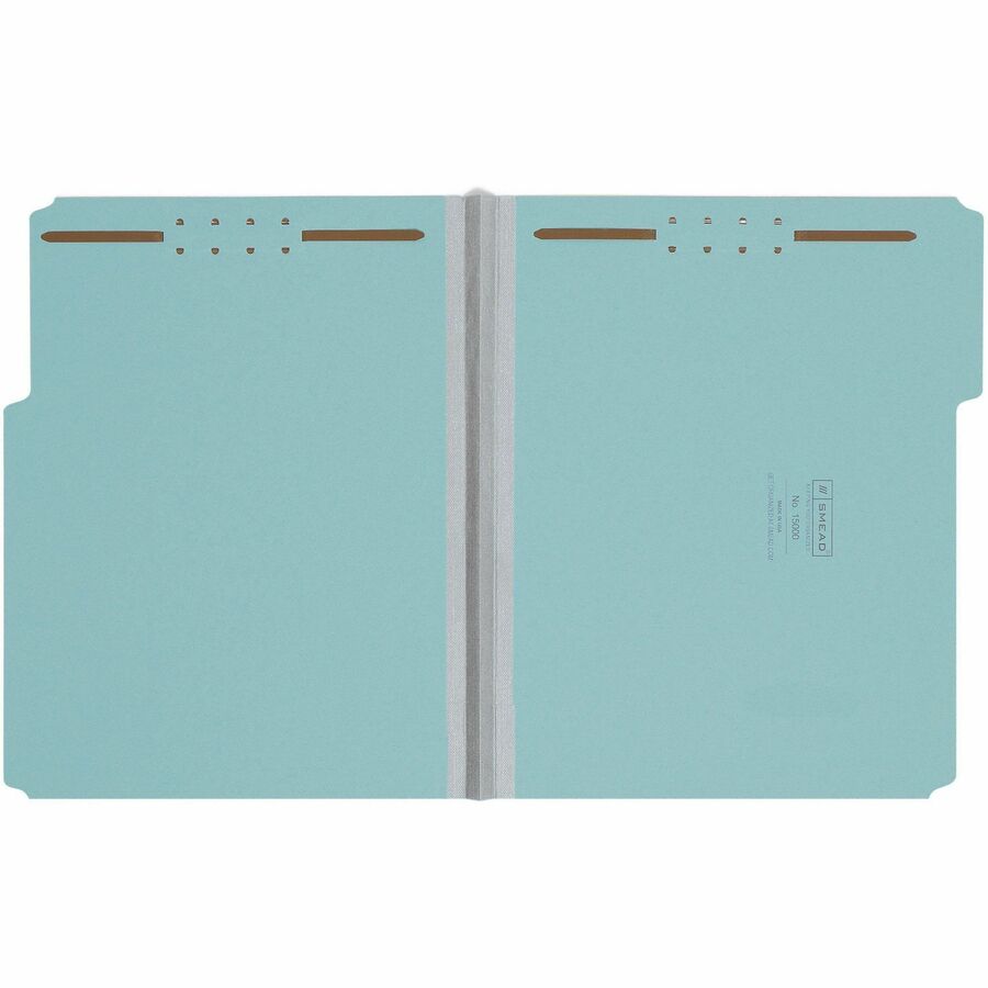 Smead 1/3 Tab Cut Letter Recycled Fastener Folder - 8 1/2" x 11" - 125 Sheets Capacity - 1" Expansion - 2 x 2K Fastener 