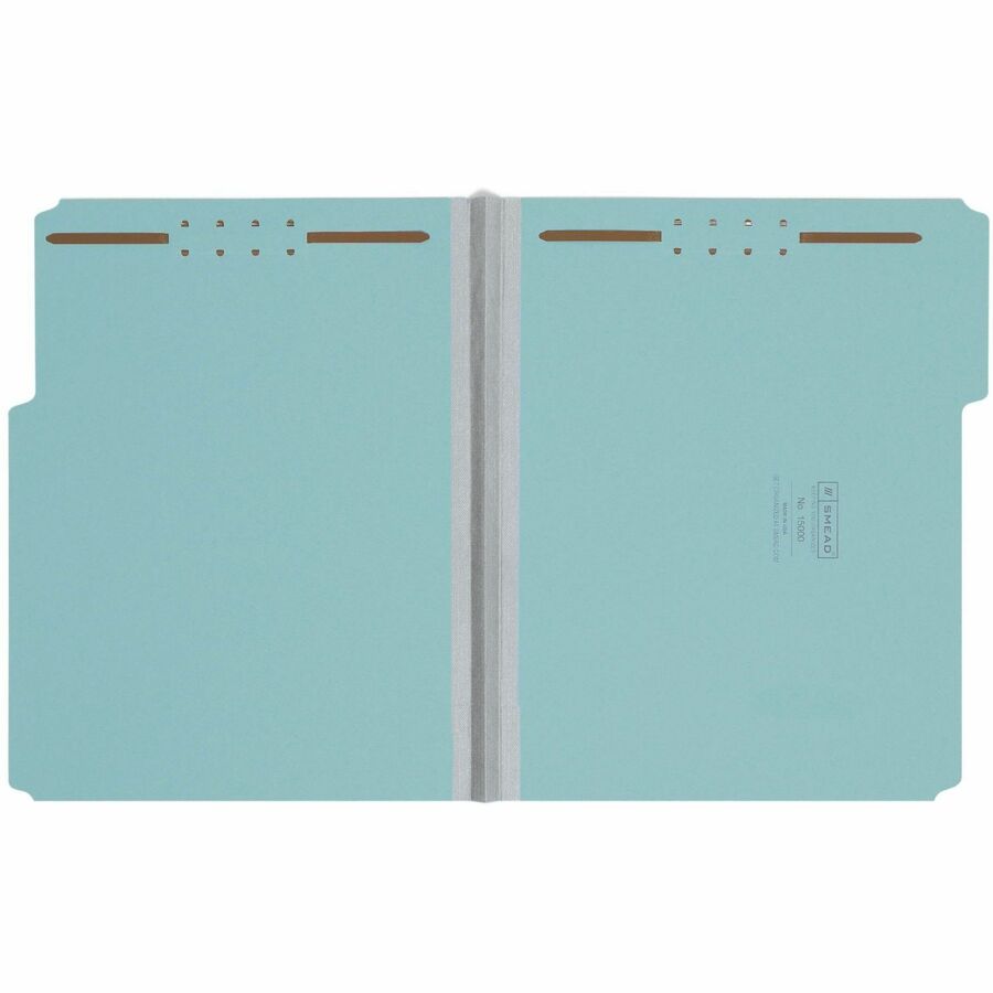 Smead 1/3 Tab Cut Letter Recycled Fastener Folder - 8 1/2" x 11" - 125 Sheets Capacity - 1" Expansion - 2 x 2K Fastener 