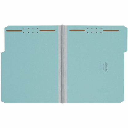 Smead 1/3 Tab Cut Letter Recycled Fastener Folder - 8 1/2" x 11" - 125 Sheets Capacity - 1" Expansion - 2 x 2K Fastener 