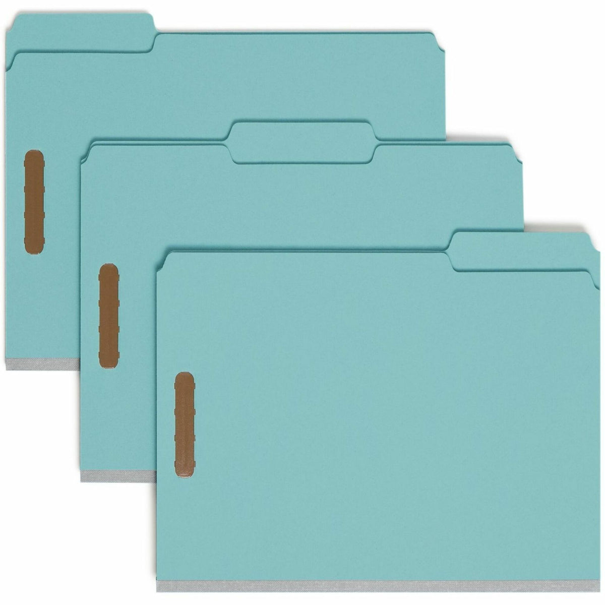 Smead 1/3 Tab Cut Letter Recycled Fastener Folder - 8 1/2" x 11" - 125 Sheets Capacity - 1" Expansion - 2 x 2K Fastener 