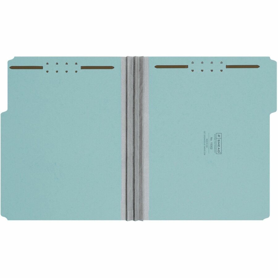 Smead 1/3 Tab Cut Letter Recycled Fastener Folder - 8 1/2" x 11" - 3" Expansion - 2 x 2K Fastener - Assorted Tab Positio