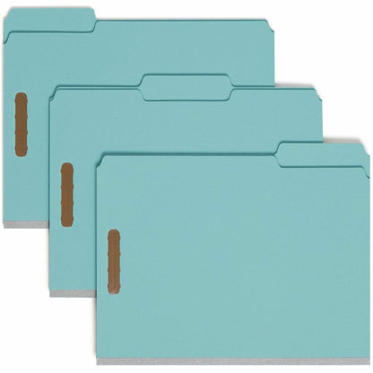 Smead 1/3 Tab Cut Letter Recycled Fastener Folder - 8 1/2" x 11" - 3" Expansion - 2 x 2K Fastener - Assorted Tab Positio