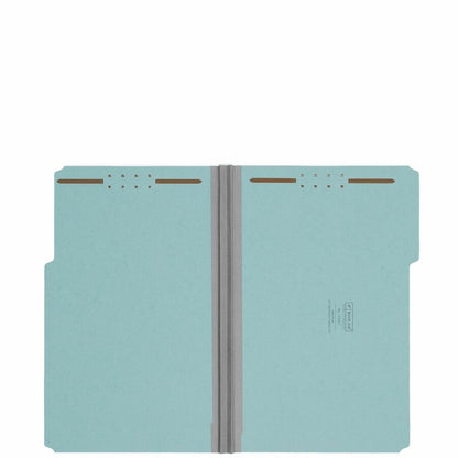 Smead 1/3 Tab Cut Legal Recycled Fastener Folder - 9 1/2" x 14 5/8" - 2" Expansion - 2 x 2K Fastener - Folder - Assorted