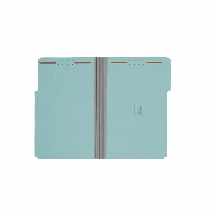 Smead 1/3 Tab Cut Legal Recycled Fastener Folder - 9 1/2" x 14 5/8" - 3" Expansion - 2 x 2K Fastener - Folder - Assorted