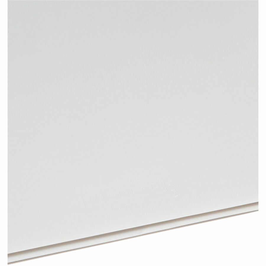 Smead Letter Pocket Folder - 8 1/2" x 11" - 50 Sheets Capacity - 2 Pocket - Polypropylene - Oyster - 5 / Pack