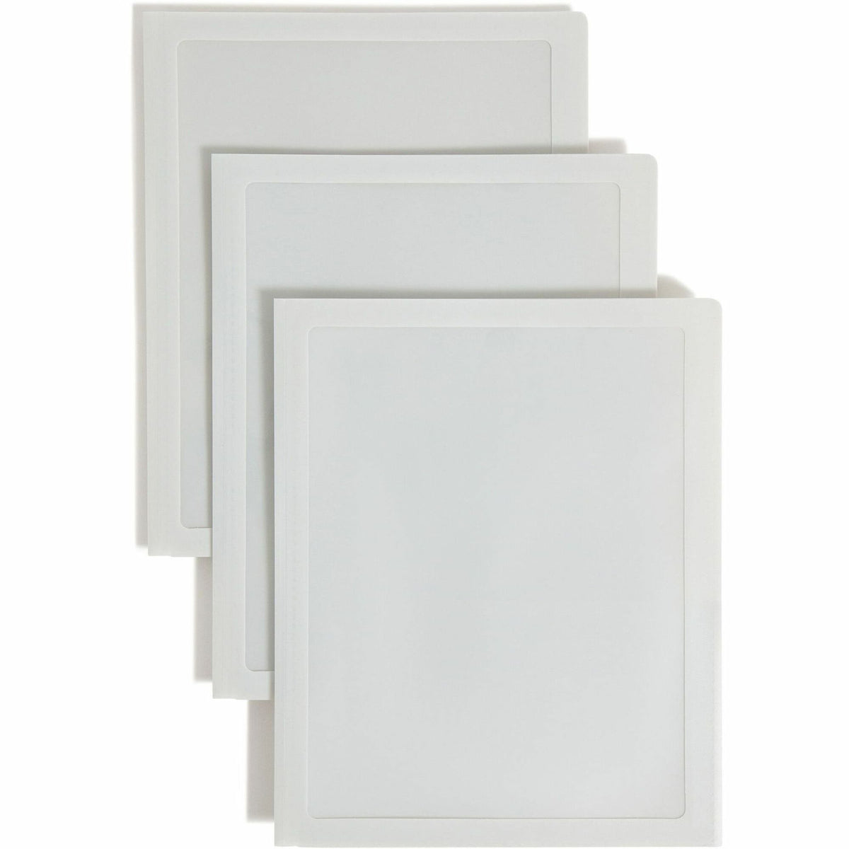 Smead Letter Pocket Folder - 8 1/2" x 11" - 50 Sheets Capacity - 2 Pocket - Polypropylene - Oyster - 5 / Pack