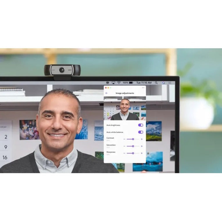 Logitech C930e Webcam - 30 fps - USB 2.0 - 1 Pack(s) - 1920 x 1080 Video - Auto-focus - Clip, Tripod Mount - 4x Digital 