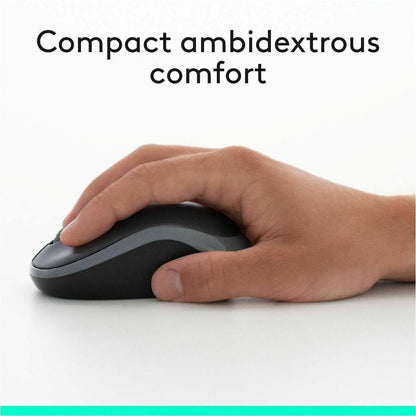 Logitech Wireless Combo MK270 - USB Wireless RF 2.40 GHz Keyboard - English - Black - USB Wireless RF Mouse - Optical - 